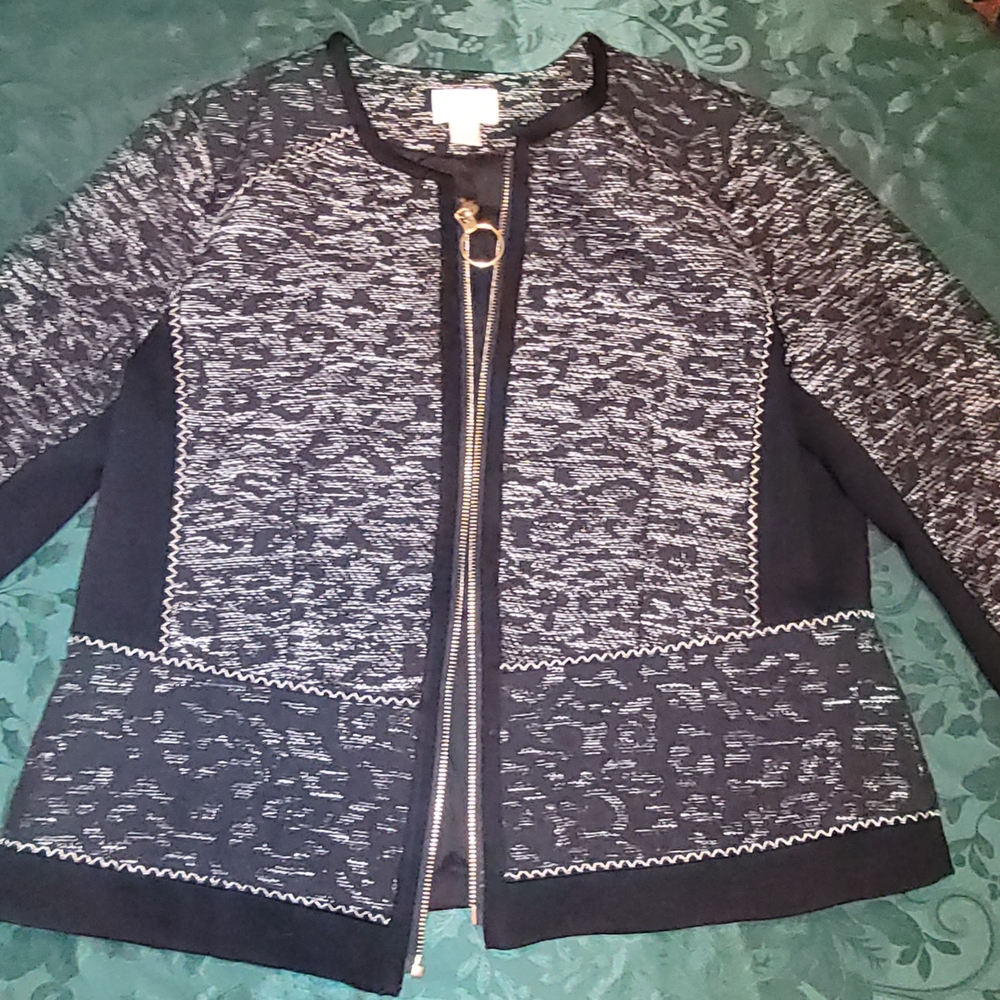 Black and Gray Zip-Up Jacket